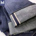 12 ~ 17oz logo personalizado hombres jeans de mezclilla selvedge